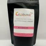 Colorwayz Watermelon Cotton Candy Sugar bag, naturally flavored and perfect for making pink cotton candy, candy floss, or fairy floss without artificial dyes.