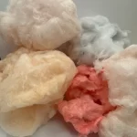 Pile of spun cotton candy