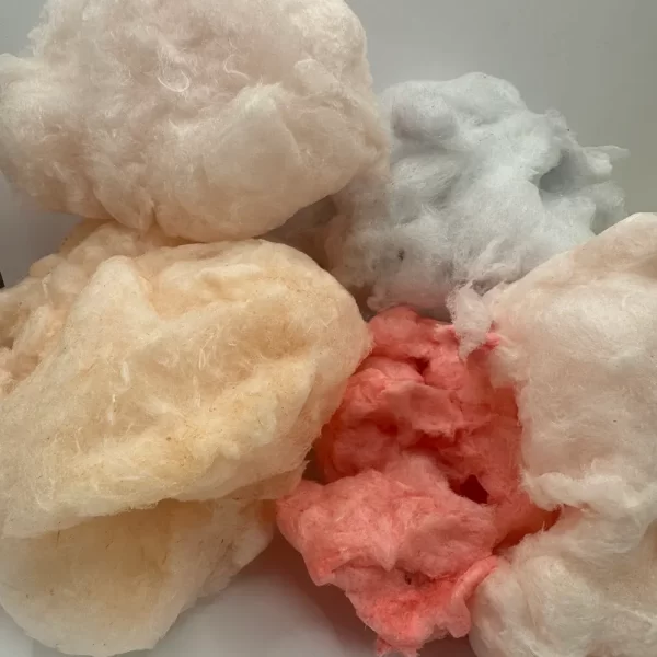 Pile of spun cotton candy