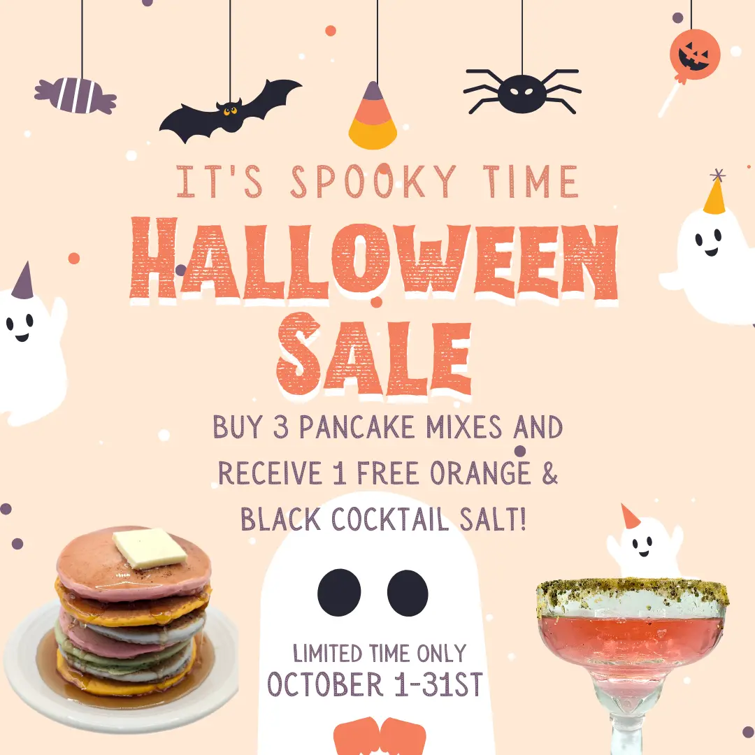 October Sale for free black and orange cocktail salt